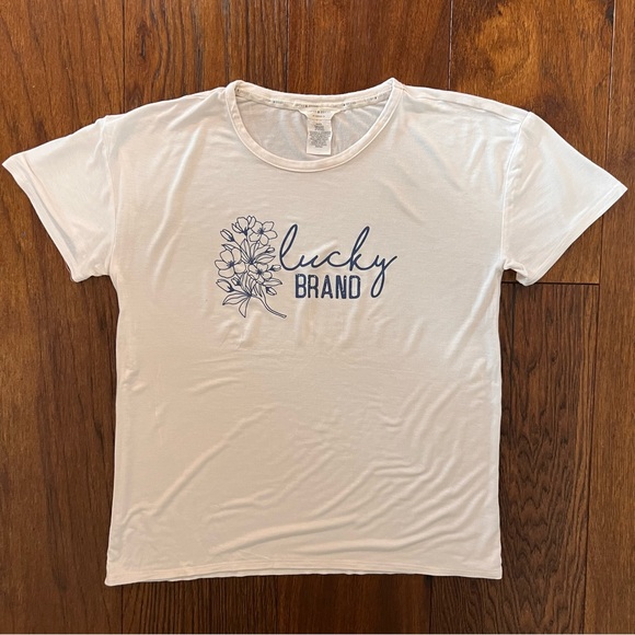 Lucky Brand Soft Crew Neck Tee - Picture 6 of 6